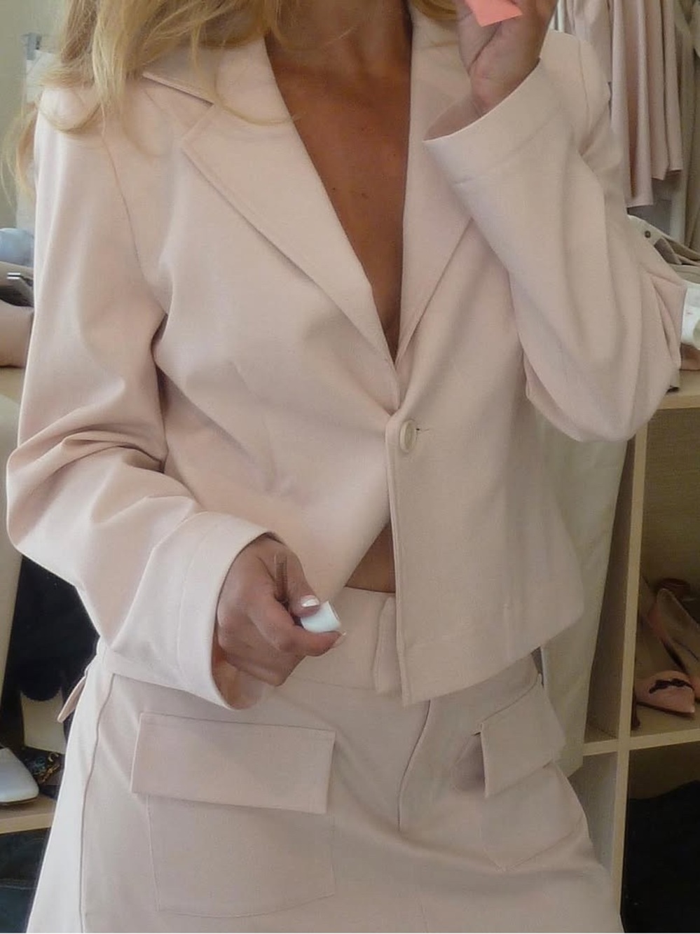 Djerf Avenue Day-to-day Blazer Blush Small - Picture 4 of 12